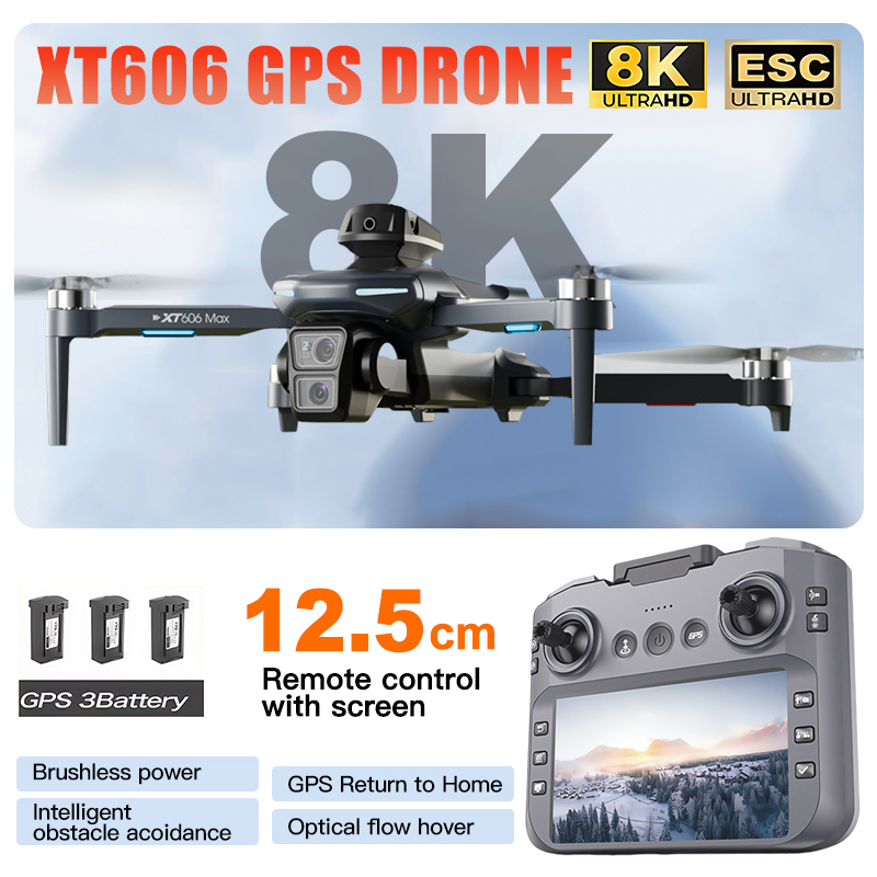 XT606 MAX 3 batterij Drone 4k  - Jjrc Drone X12 recensie en prijs